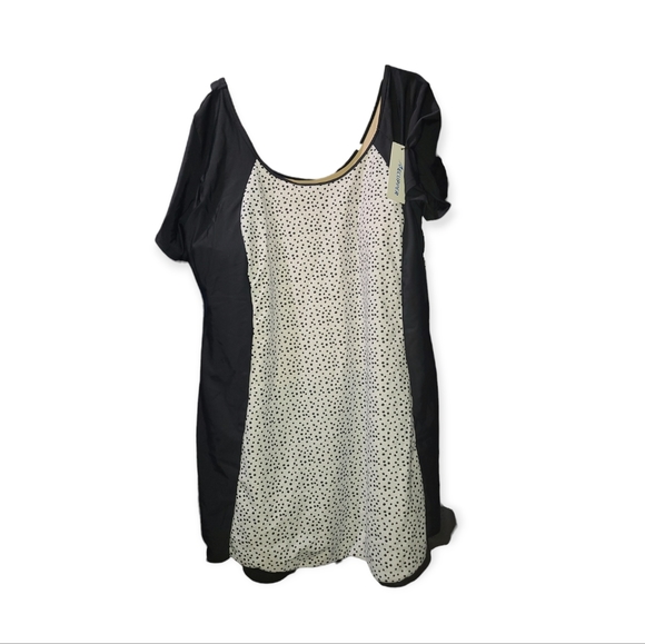 Swim Dress with Attached Boyshort Short - Picture 3 of 4